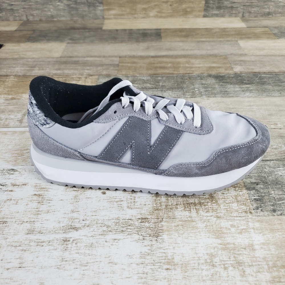 New Balance Classics 237 Womens Shoes Sz 11 B Gray Suede Lace Up Sneakers